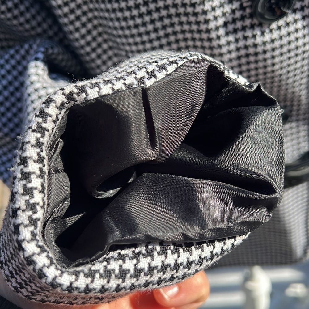 John Meyer Houndstooth Jacket Black Houndstooth B… - image 3